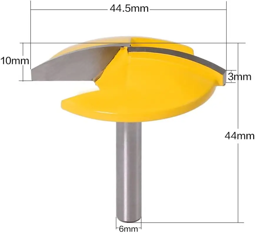 1/4 Inch Shank Horizontal Crown Router Bit for Woodworking Router Bit Trimming Straight Milling Cutter woodworking router
