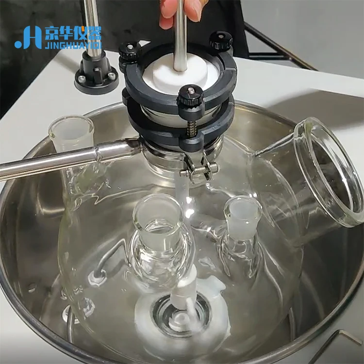 Lab Chemical Machine Single Layer Biological Mini Type Glass Reactor 1L-50L