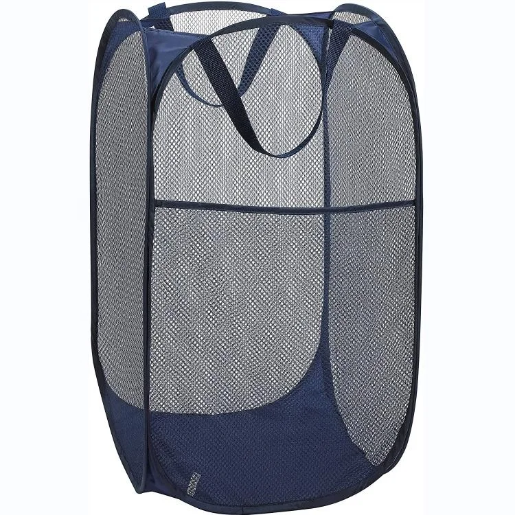 Small Collapsible Kids Hamper Fold-up Office Storage Bin Pop Up Laundry Sorter Basket for Bedroom Closet Living Room Travel Camp
