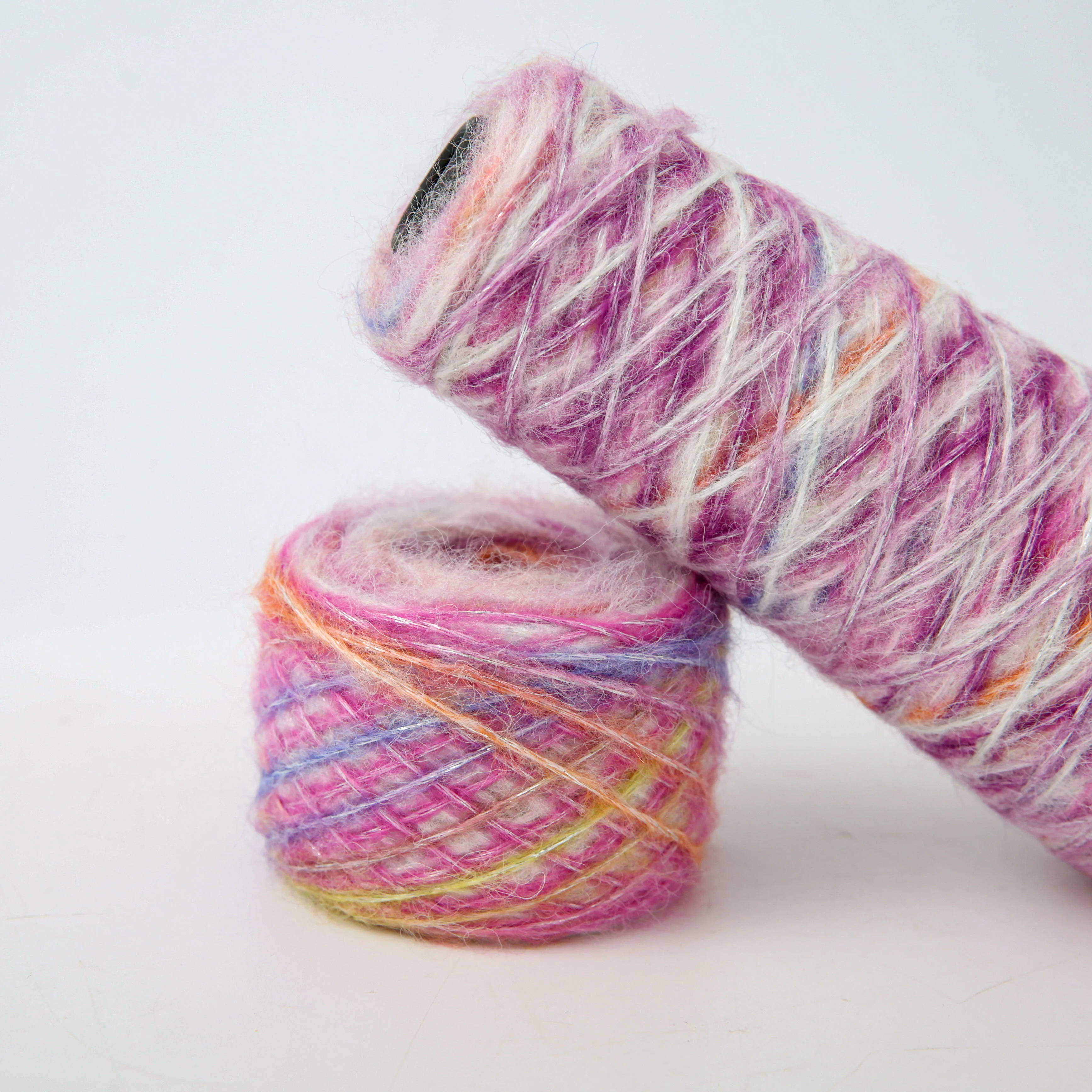 sweater yarn Shiny rabbit wool yarn Section dyed Spray wool yarn For knitting sweater