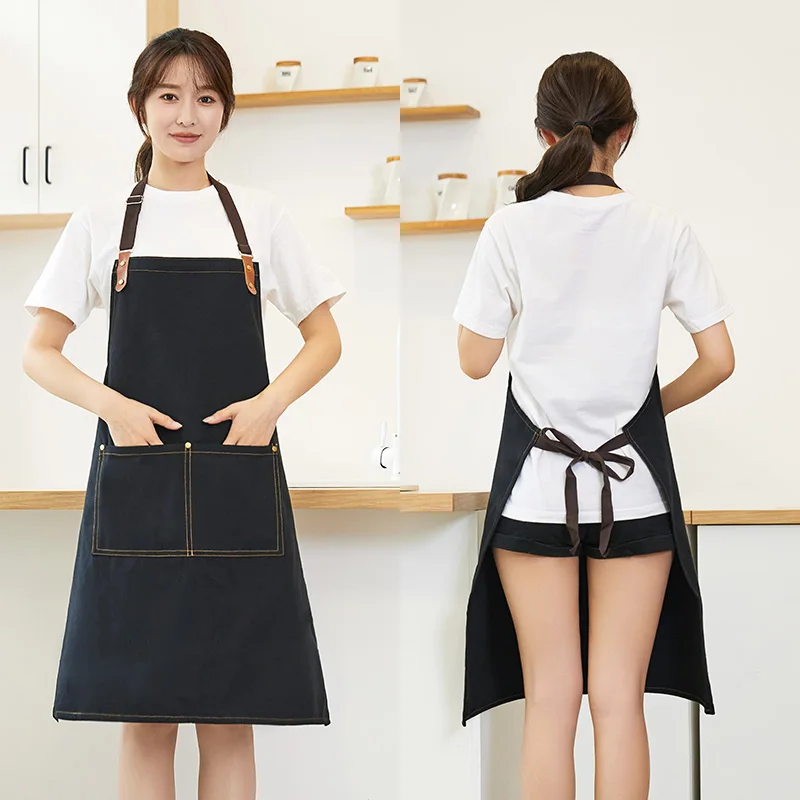 Promotion Apron Canvas Material and Work Apron Product Kitchen Chef Aprons
