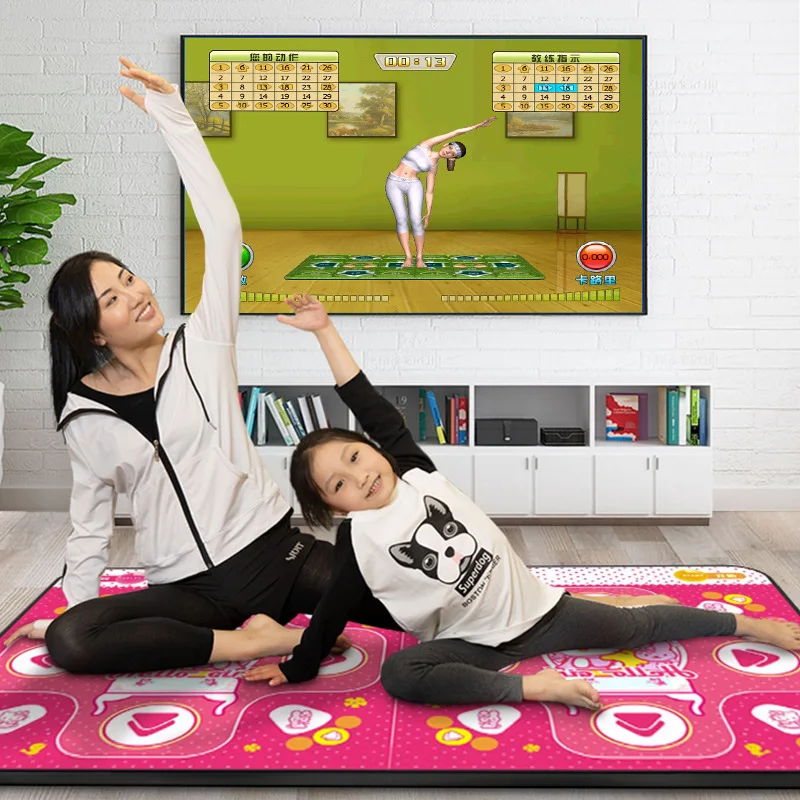 Dance mat connected to TV computer double dance machine home yoga fitness sports supplies