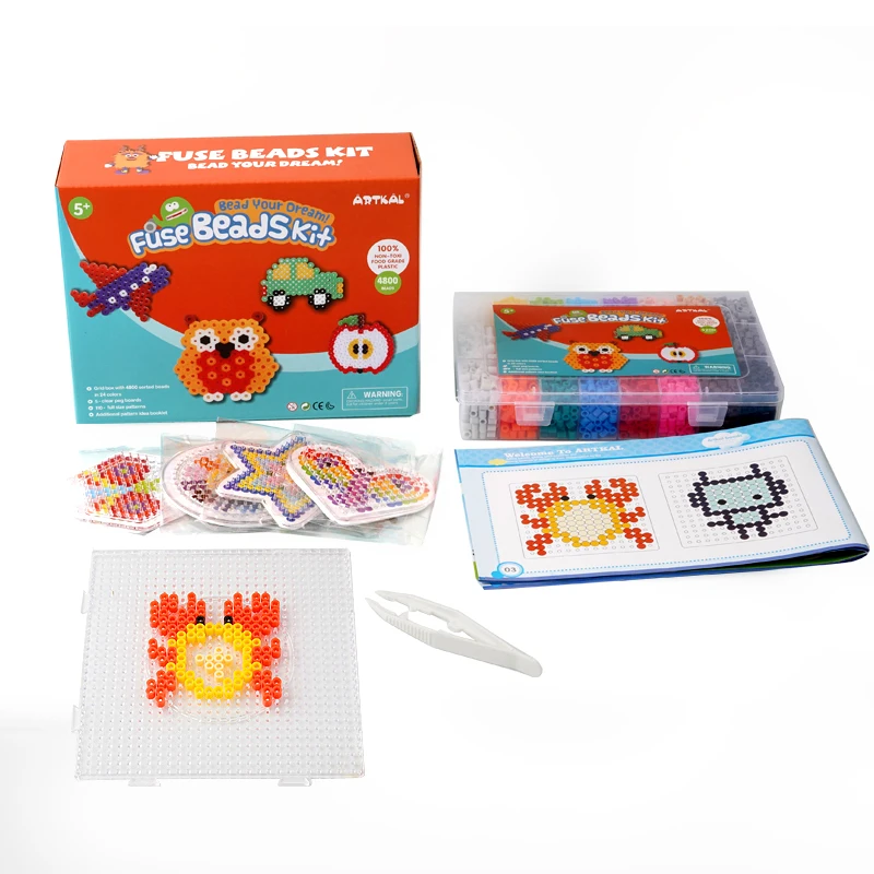 Artkal 24colors Fuse Beads Educational Toys For Kids 5mm Perler Beads