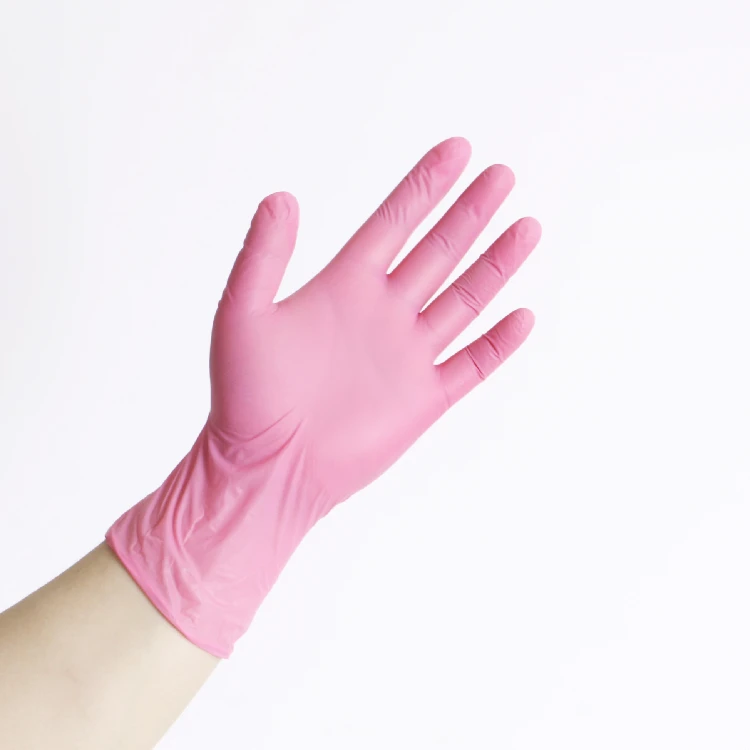 Cheap non powdered nitrile gloves household garden car cleaning work gloves beauty tattoo waterproof  pvc vinyl synthetic gloves