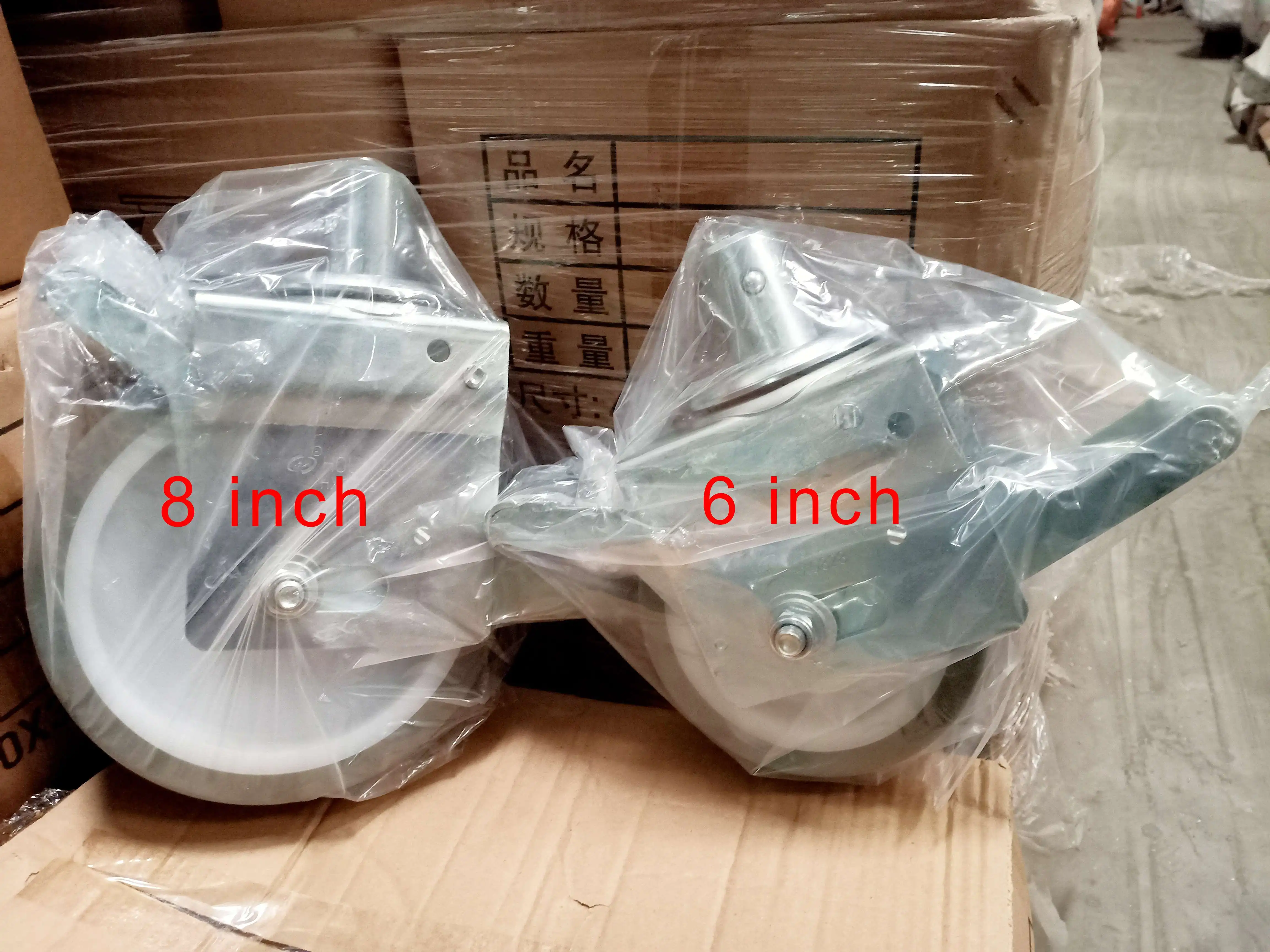 Aerial work platform scaffolding accessories casters / Double brake universal wheel