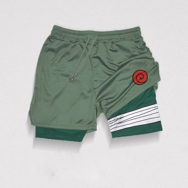 high quality 3D printing anime logo sublimation 2 in 1 gym custom double layer mesh sports shorts sport mens for men