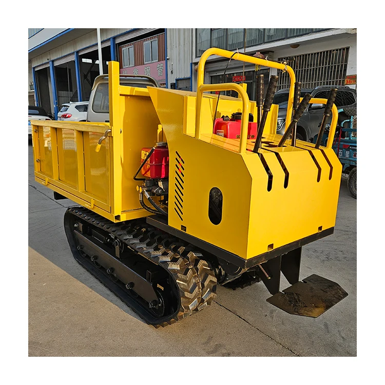 1.5 tons of rubber crawler dump truck transport capacity is strong and convenient
