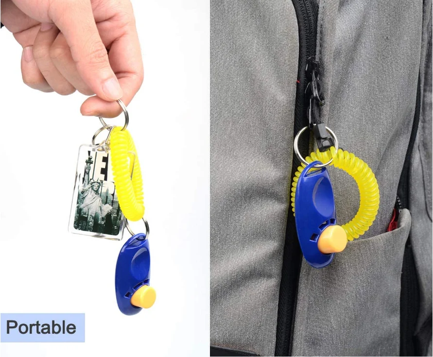 Kingtale Coolrunner Universal Animal dog clicker pet training with Wrist Bands Strap