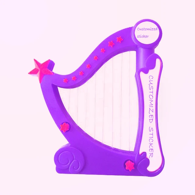 Harp toy Musical educational toys for kids learning plastic music instrument customized promotional items promotion toddlers kid