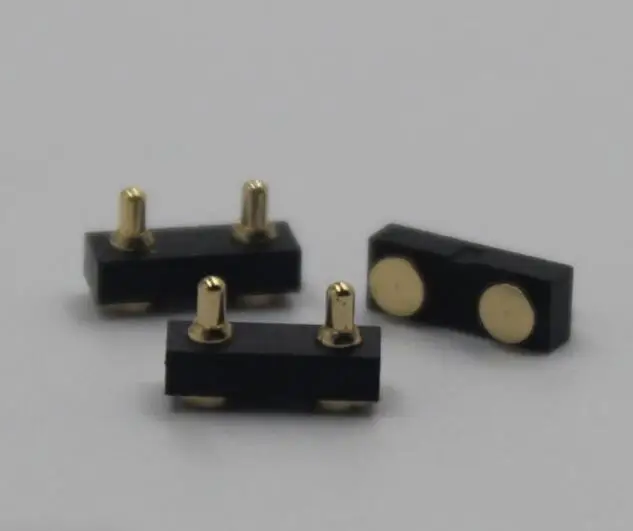 Gold plated brass eletronic connection pin springs 2pin plunger