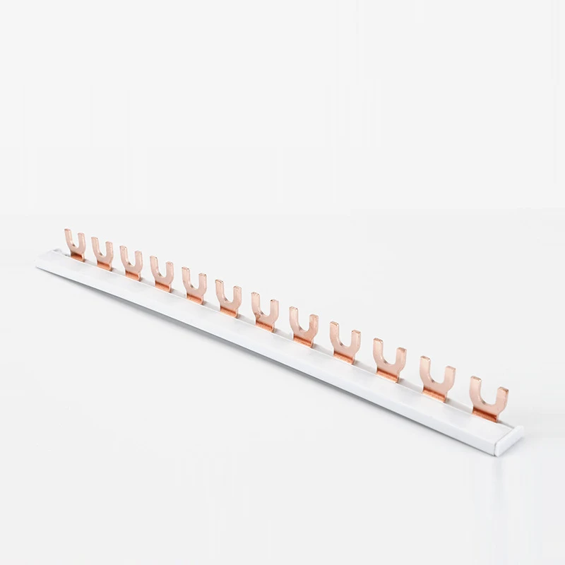 Copper circuit breaker U-bus bar 1P63A wiring terminal MCB fork busbar comb 1 pole 63A U type