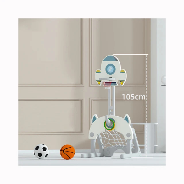 Kids Indoor Basketball Sport Toys Plastic Basketball Stand Hoops 5 6 R