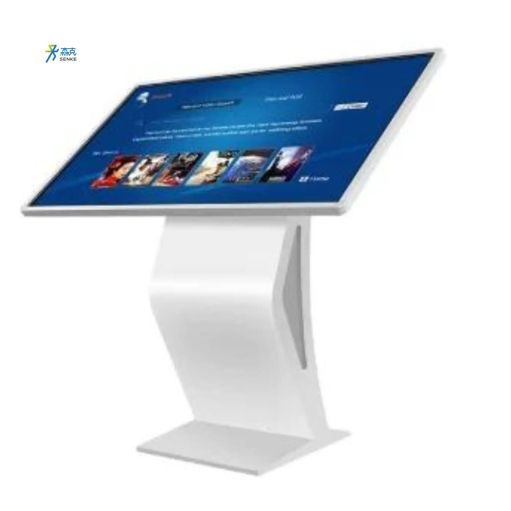 SENKE Floor Stand 4k Full Hd Information Lcd Digital Signage Self Service Kiosk Interactive Kiosk