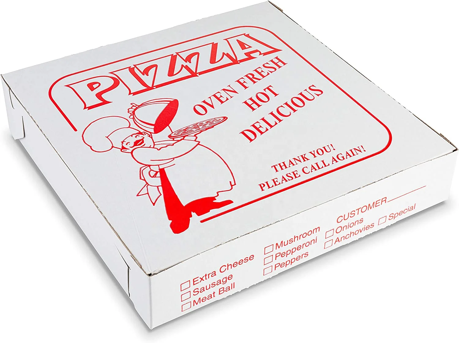 High-quality Corrugated Shipping Custom Logo Printing Recycle Food Boxes Custom Paper Packaging Box for Fresh Pizza Box