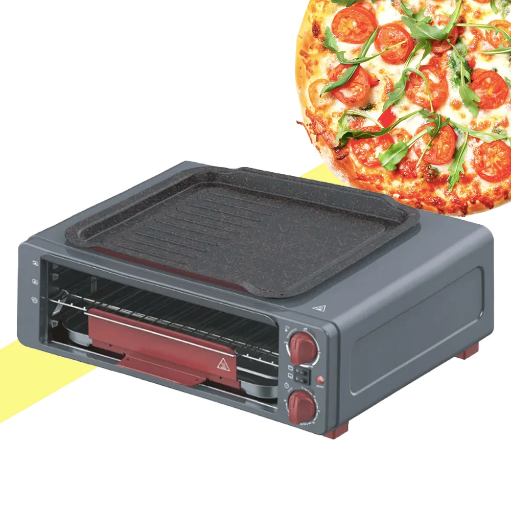 JUNWEI KX-1814 12l 14l 15l table top Oven flying pan toaster pizza Ovens grilled oem mini tandoor home electric oven