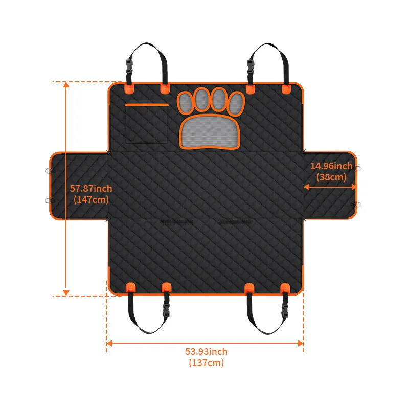 New Styles Factory Direct Sales Eco-friendly Pet Dog Car Seat Covers waterproof and stain-resistant Pet Mat For Car