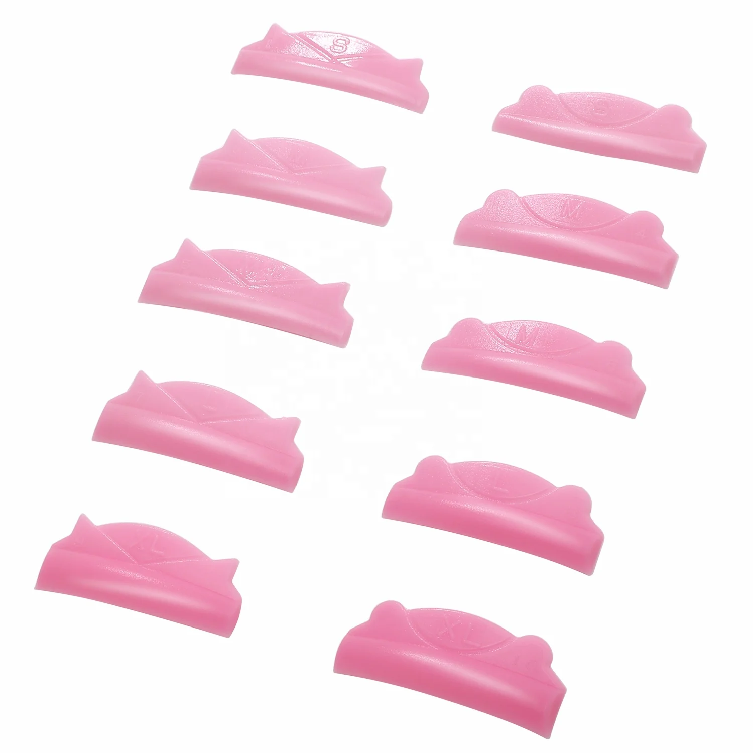Ultra-Soft Lash Lift Pad Self Sticky Rod 5 Size Glueless Shields Make Eyelash Perm Easier Silicone Lamination Roller Pad Fit Eye