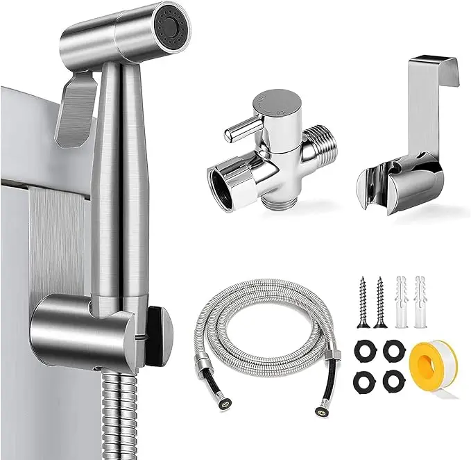 Professional Manufacture Stainless Steel Pressure Portable Handheld Toilet Bidet Sprayer