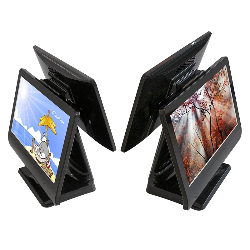 15.6 inch dual touch Screen high quality tablet stand pos monitor payment system with wifi