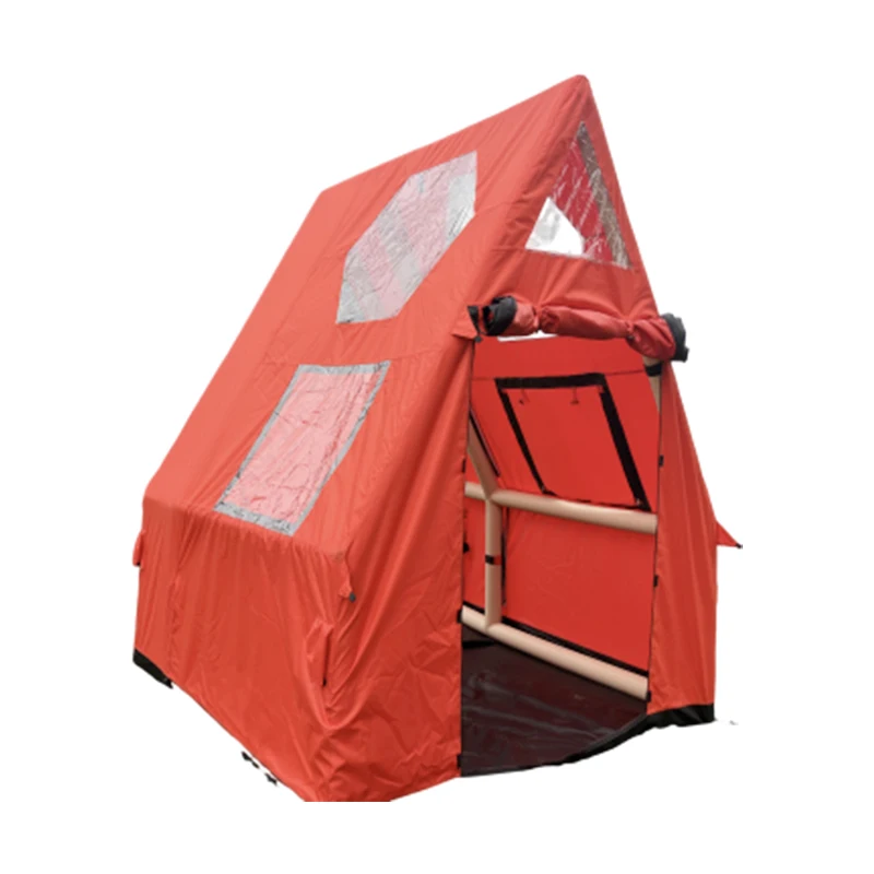 4 Season Medium Glamping Roof Top Air Inflatable Triangle Tent For  6 Person