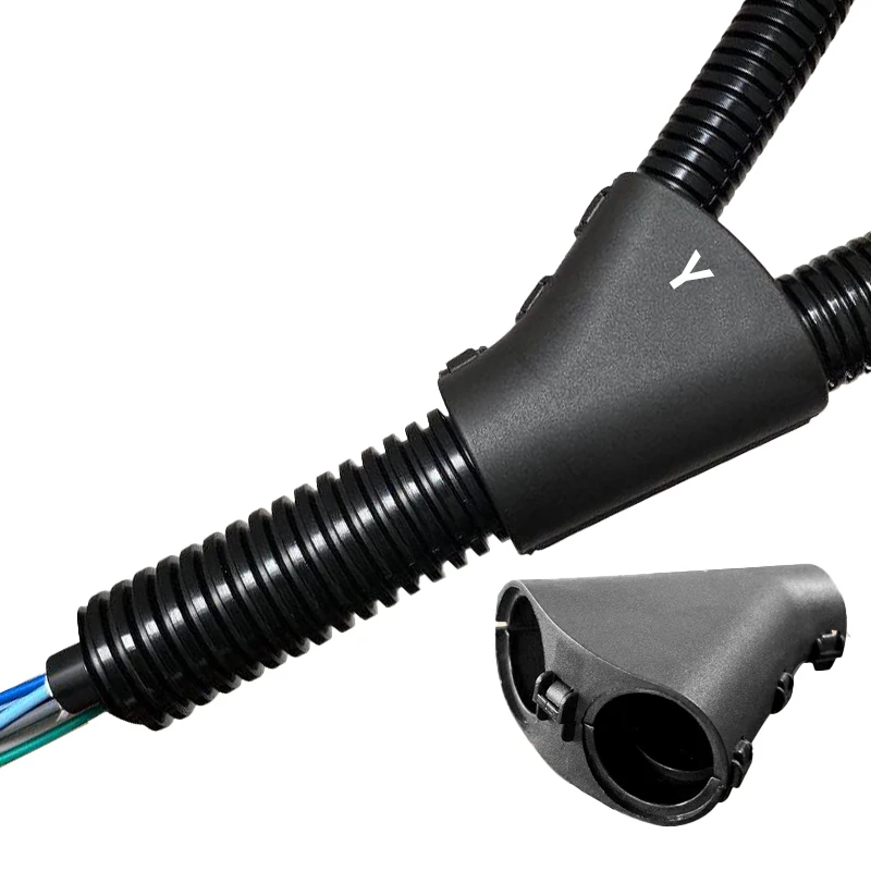 Wholesale electrical conduit fittings  Nylon Three way Conduit Connector Y-type corrosion resistance fix joint
