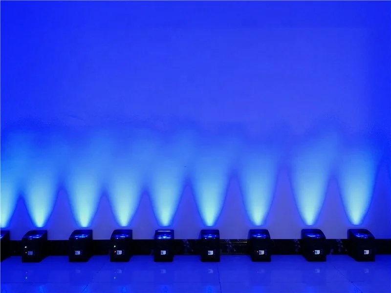 Winlite wireless 6x18w RGBWA+UV 6in1 led battery uplights with wifi