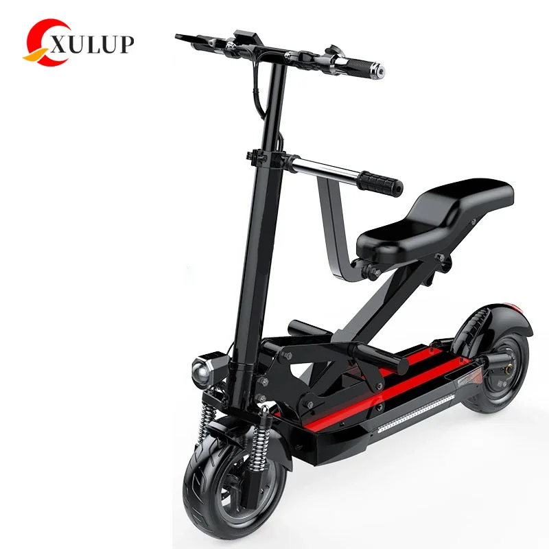 XULUP Q13 запатентованный Двухместный Электрический скутер для родителей и детей автомобиль взрослых мини-внедорожные складные двойные тормозные электронные скутеры