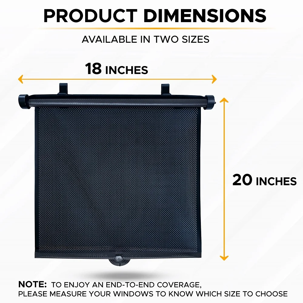 Wholesale retractable car parasol Side window Sun Shade Roller Car Parking Windshield car sunshade