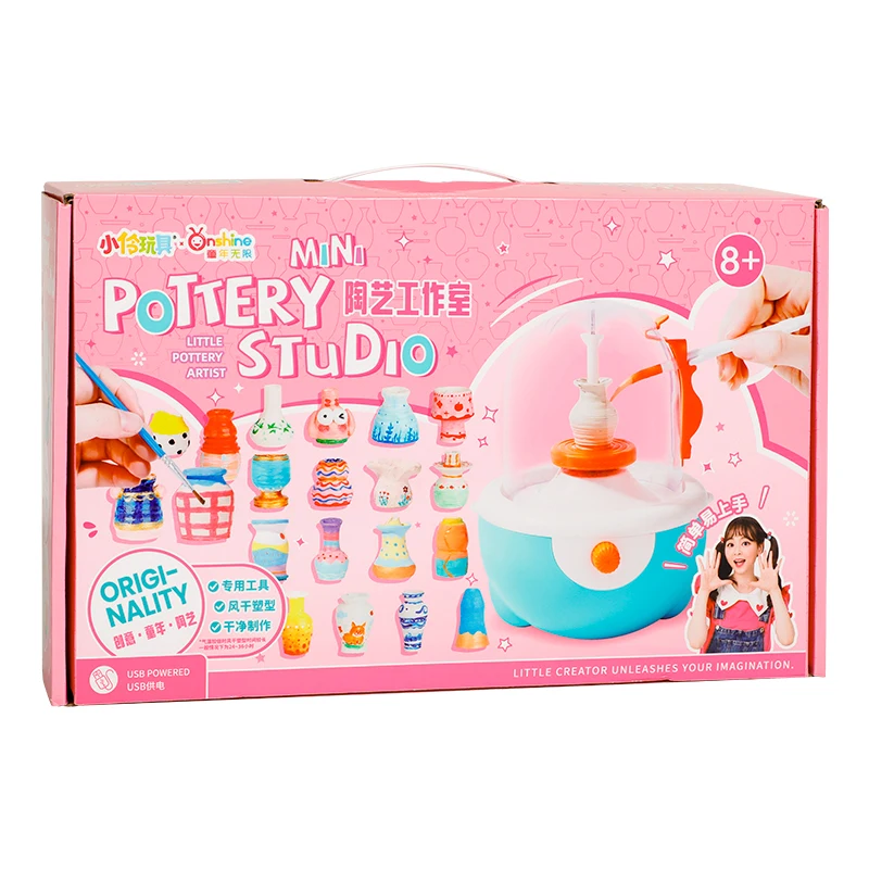 new onshine mini pottery studio integration toy originality  educational toy for kid  8+ girls gift