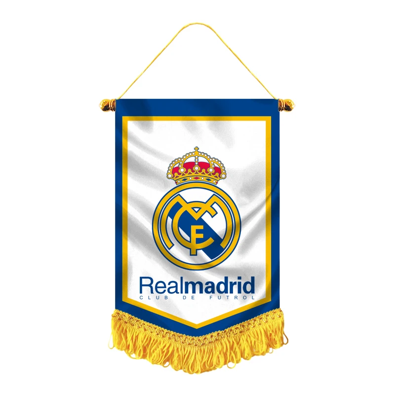 Double-sided Satin Tassel Sports Games Decorative Outdoor Football Fans Club Exchange Flag