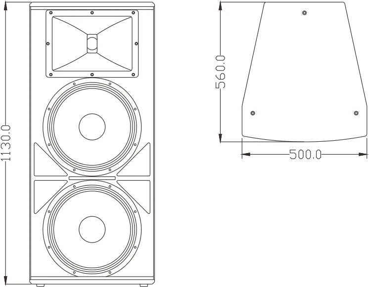 1200W High Power Professional Amplifier Dj Speaker