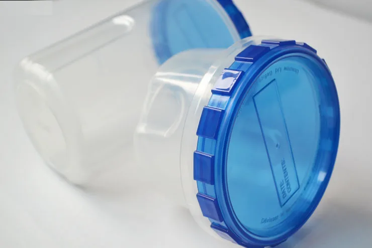 reusable airtight waterproof food grade plastic storage box for candy cookie nuts injection round pp tub with twist lid