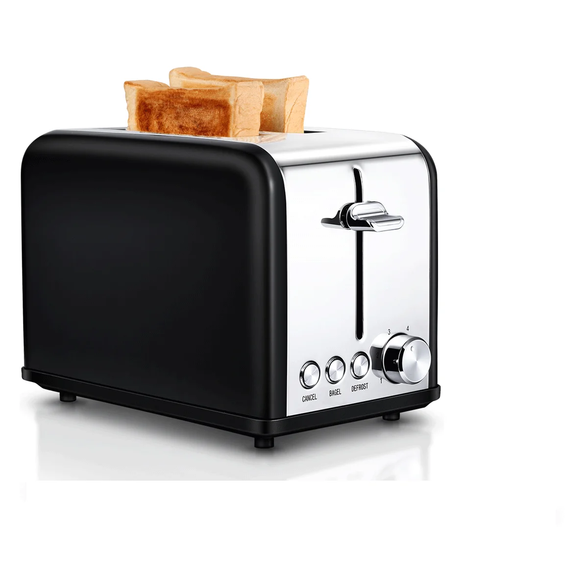 Stainless steel Electric Toaster Household Automatic Bread Baking Maker Breakfast Machine Toast Grill Oven 2 Slice toaster