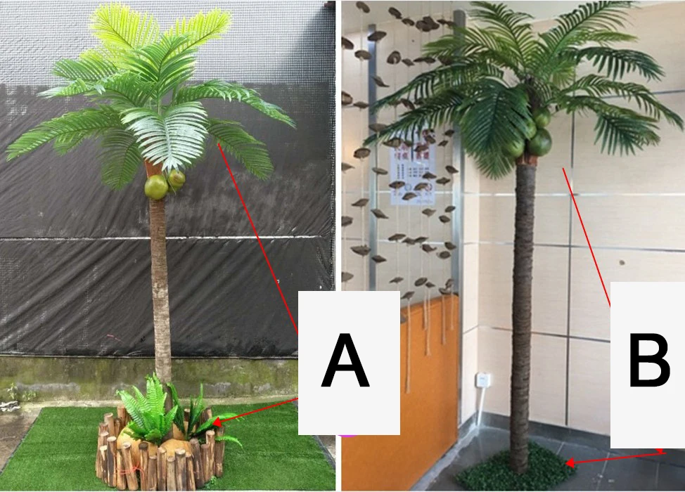 Cheap Small Artificial Palmas De Plastico Plastic Palm Tree For Sale