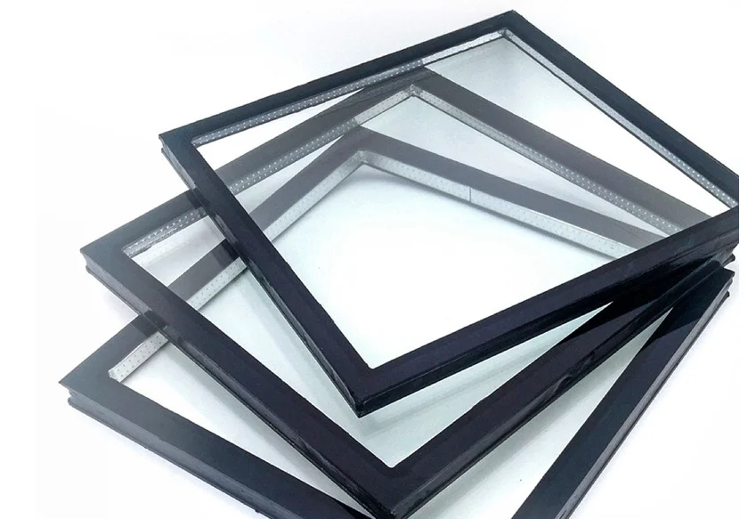 Building aluminium argon gas filled acoustic double glazing thermal insulate glass curtain wall windows systems