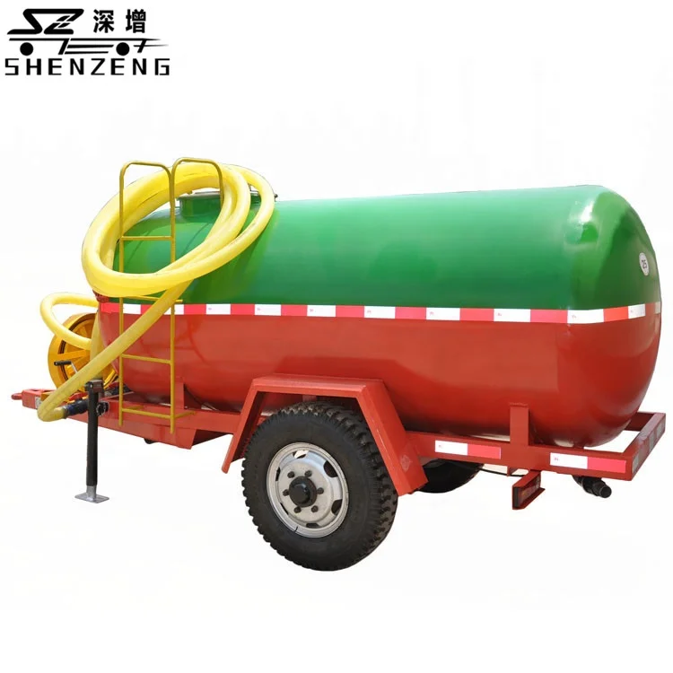 2500litres tractor tow farm use single axle water tank truck trailer