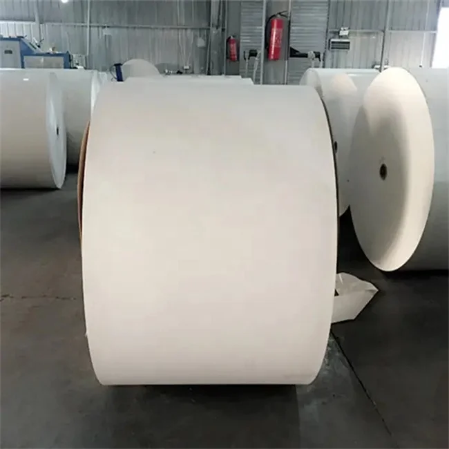 Recycled Brown Kraft Paper Roll for Cup Raw Material PE Coated Cup Roll Paper Laminated Paper rolls