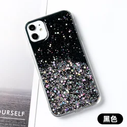 Bling Glitter Phone Case Covers Colorful Mobile Cases Women Girls Cover for iPhone 13 12 11 Pro Max 6G 7PLUS 8 X XS XR SE2020