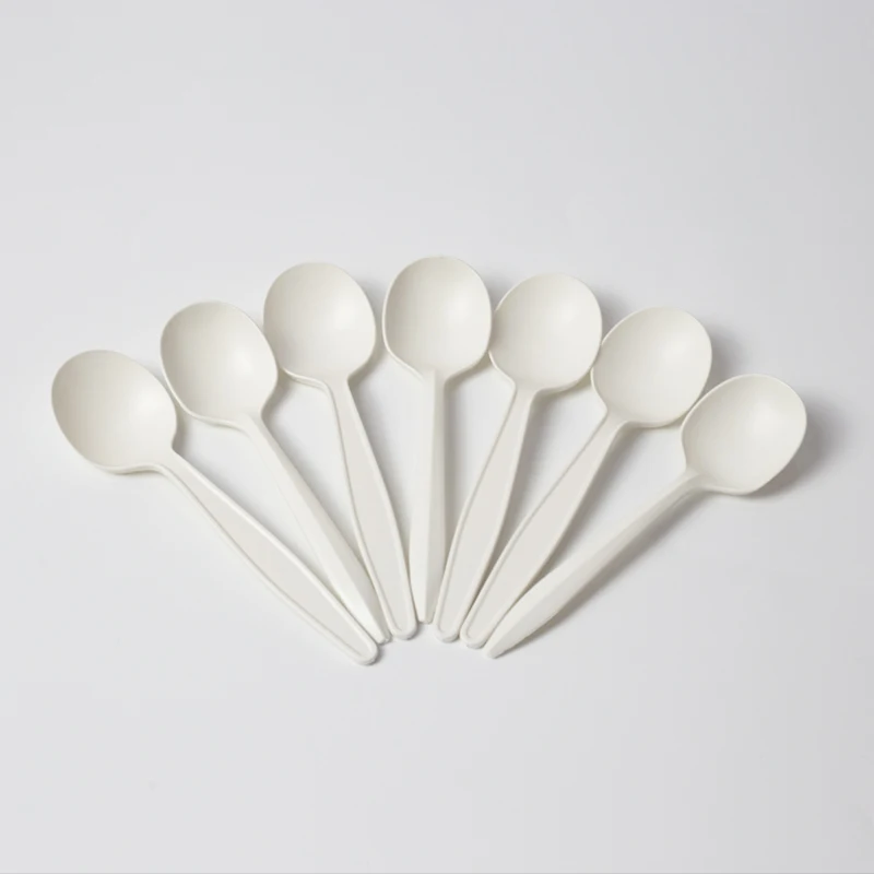 Eco Friendly Biodegradable Tableware Cheap Spoon Fork Compostable Biodegradable Tableware Disposable Tableware Set