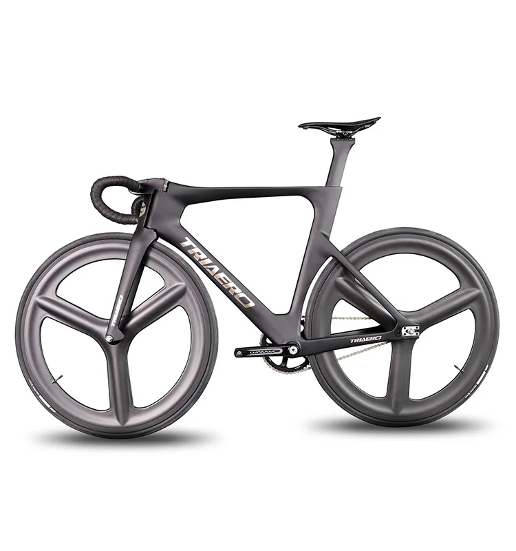 OEM carbon track bike frame Track bicycle  with 3 spoke carbon wheel