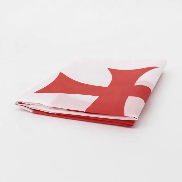 Factory Price 100% Polyester 3X5FT Stock Red Cross Ge Georgian Georgia Flag
