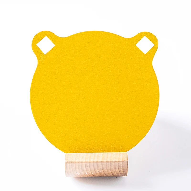 Желтая металлическая мишень AR-500 Gong 3-8 дюймов --- 4 дюйма --- металлическая мишень из высокоуглеродистой стали