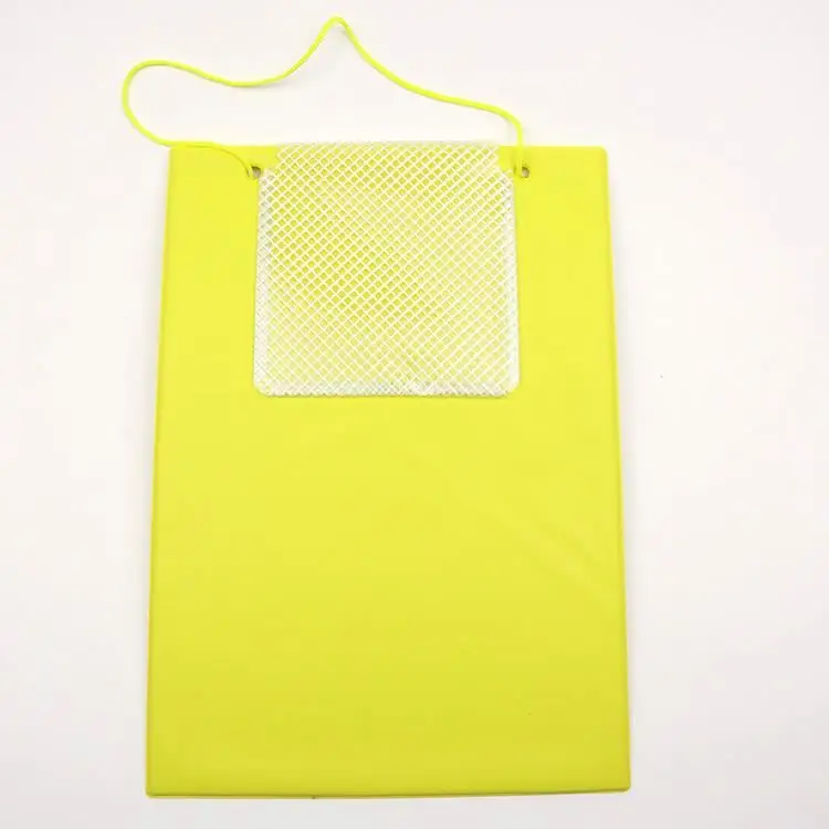 
Yellow A4 folder with PP or PVC material Plastic car job sheets hang cover 