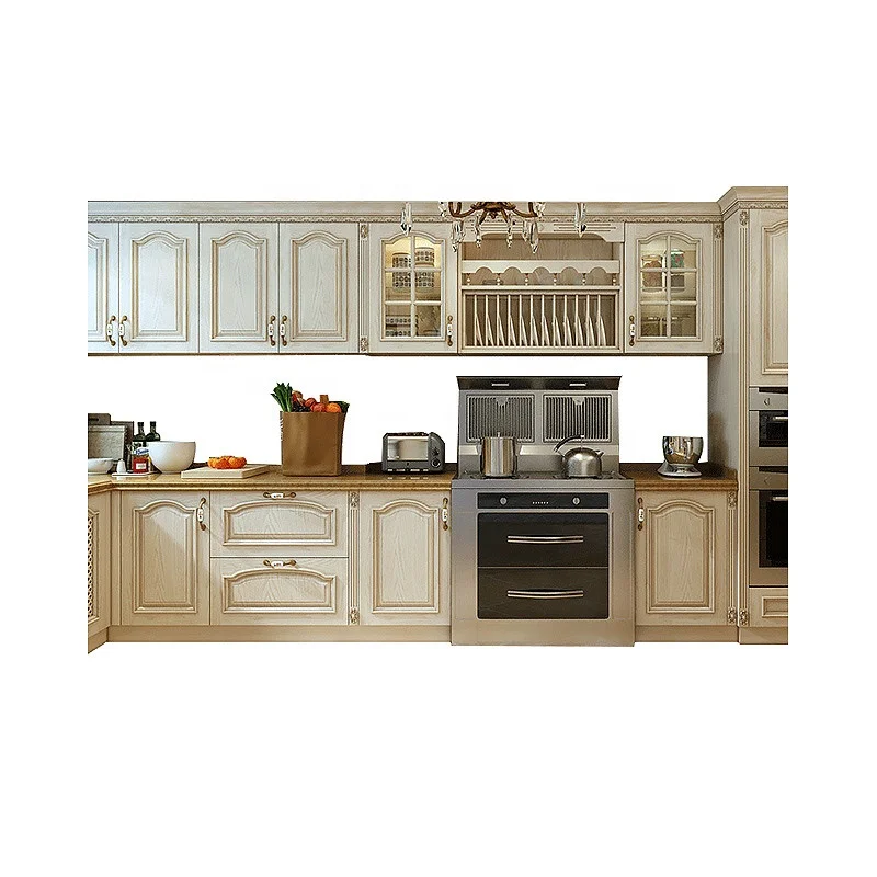 Custom American kitchen cabinets quartz stone kitchen cabinet counter top