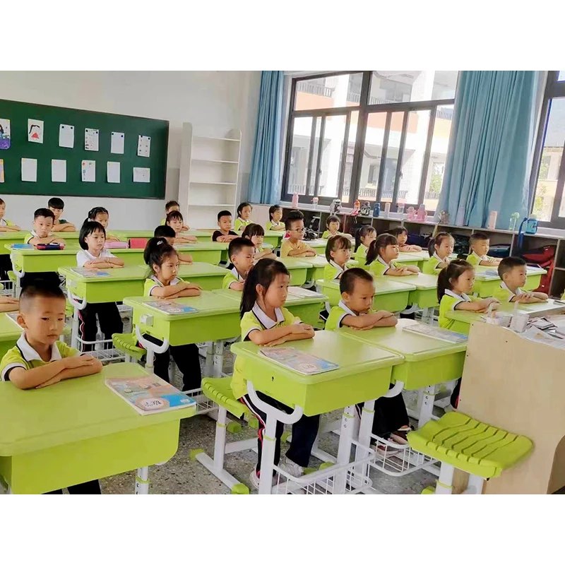 Most Popular School Desk With Bench Student Desks Adjustable Single School Desk