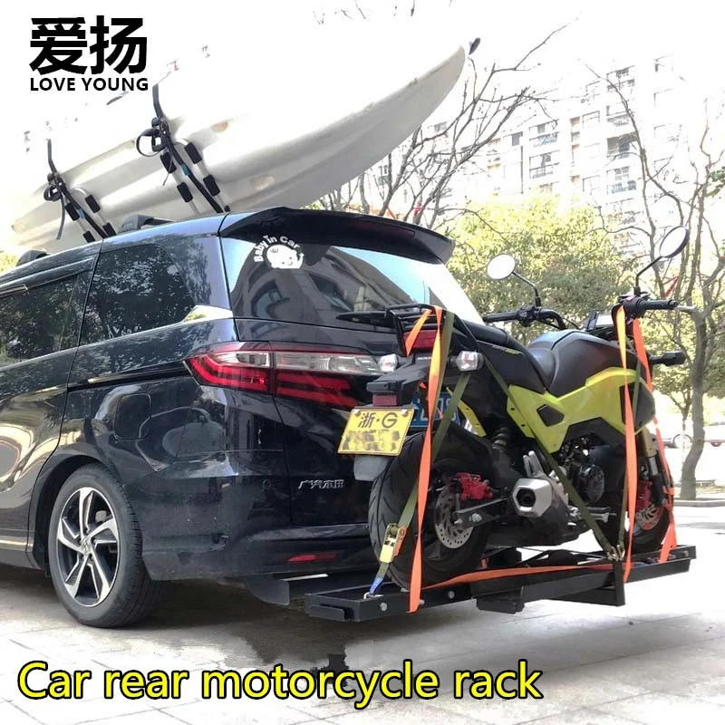 500 lbs rear motorcycle scooter carrier rack fit 2inch receiver motorcycle holder bike stand