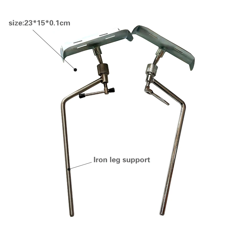 Medical furniture stainless steel surgical gynecology leg rest hospital equipment leg holder