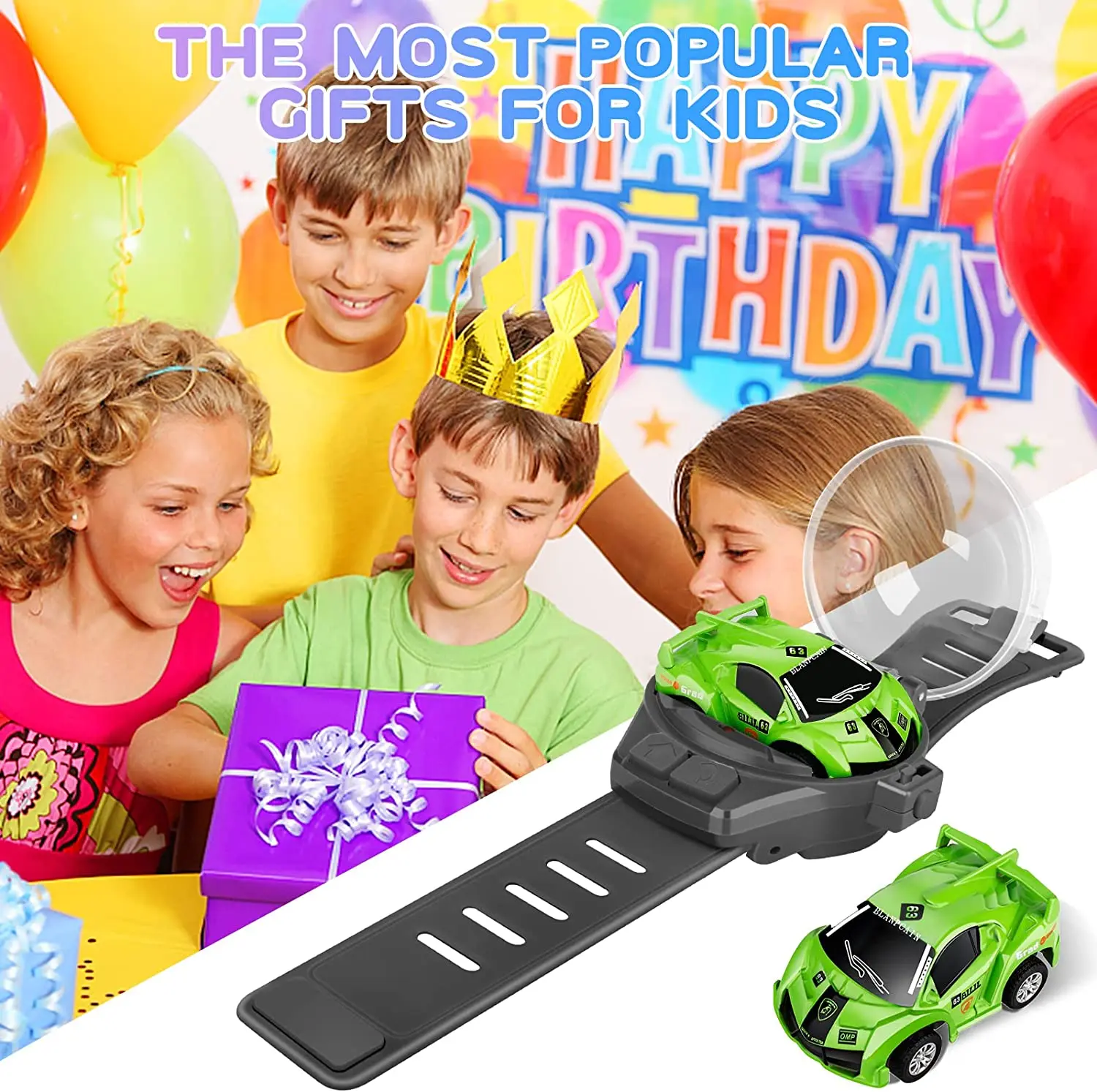 New Mini Remote Control Car Watch Toys,2.4 GHz RC Watch Racing Car  TikTok Watch Car