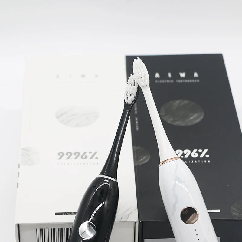 AIWO Inductive Charging Lithium Battery Brosse A Dent Electrique Rechargeable Electric Toothbrush Oral B  Led Light For Adult