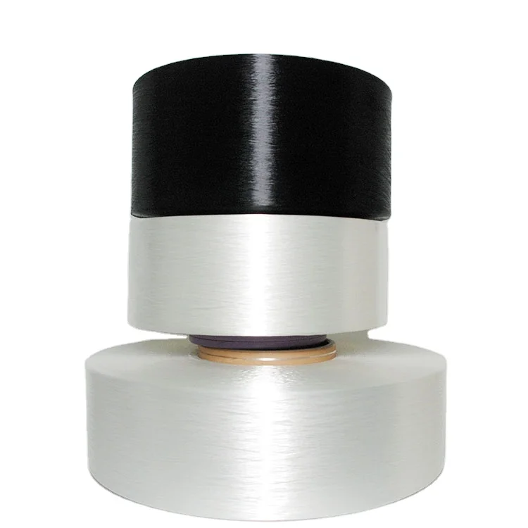 Высокопрочная полиэфирная пряжа FDY 150D 300D 500D Моноволокно для вязания ткачества